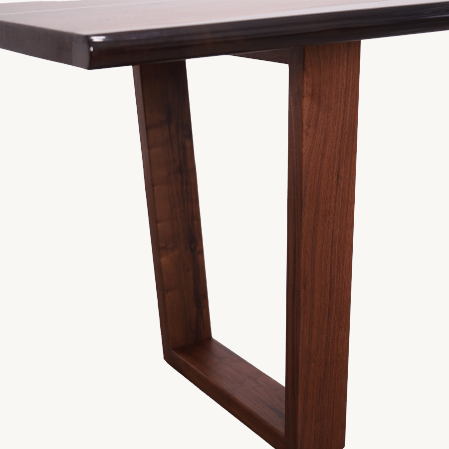 Sedon Walnut Epoxy Dining Table 32" x 106"