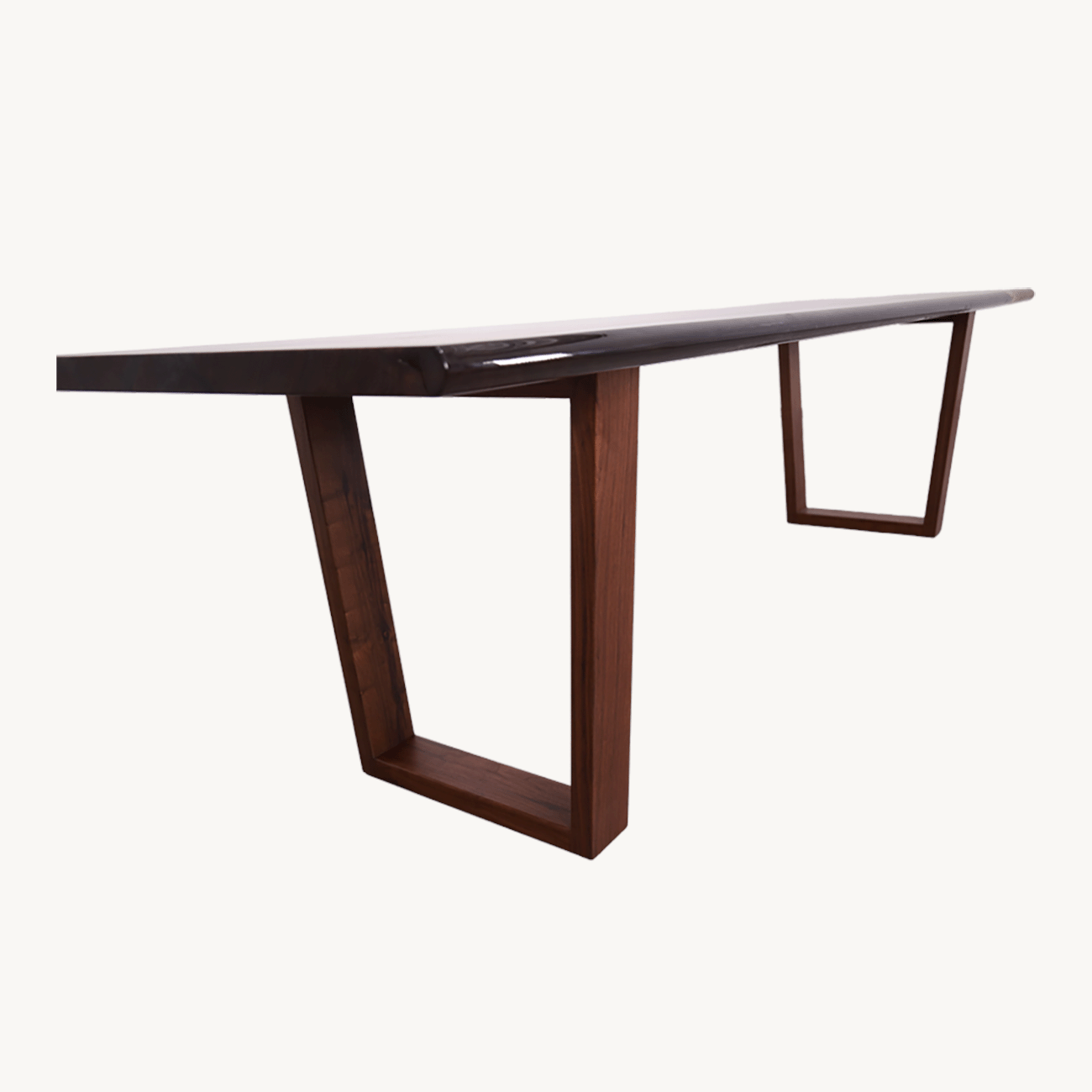Sedon Epoxy Walnut Dining Table 32" x 106" - Holzsch