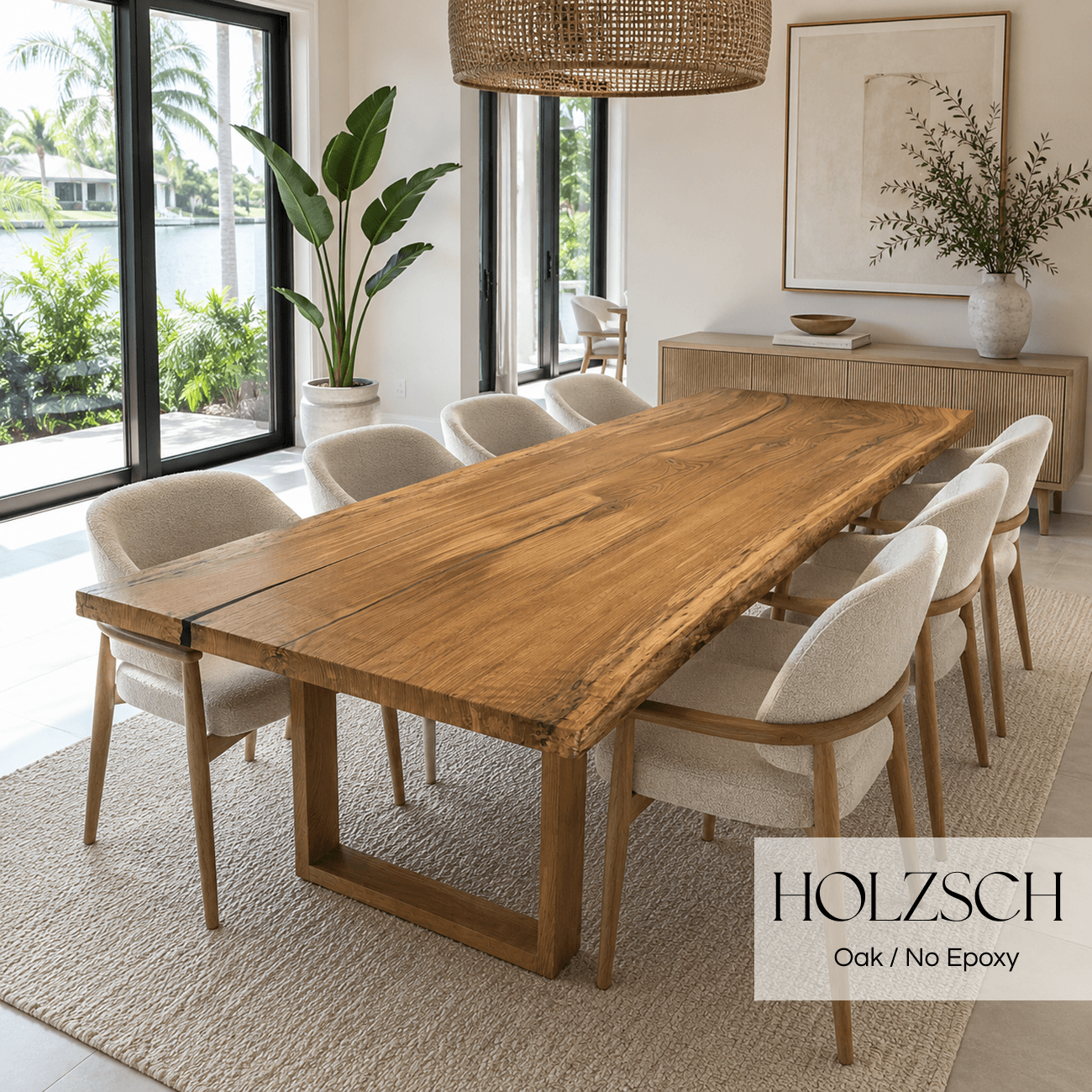 Sedon Oak No Epoxy Dining Table_Holzsch