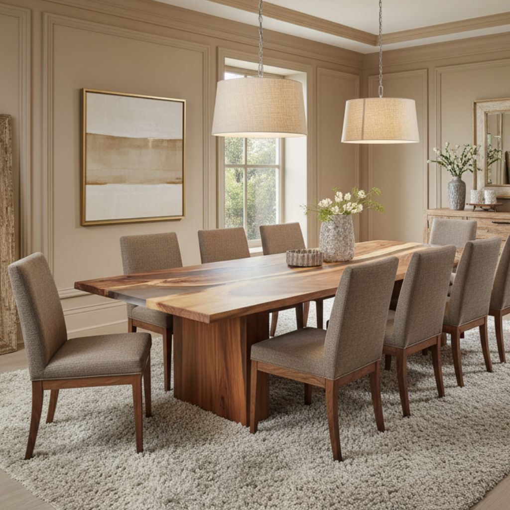 Select Monkey Pod Rectangular Dining Table 47" x 126" - Holzsch