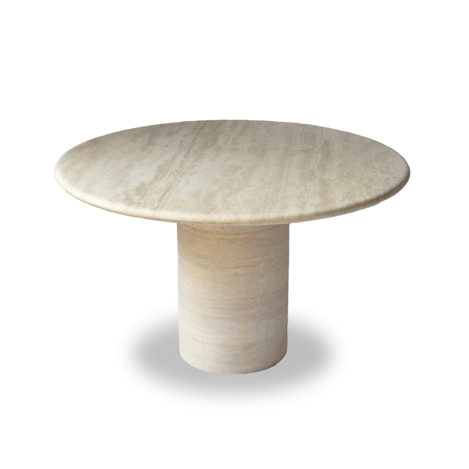 Genuine Travertine Round Dining Table