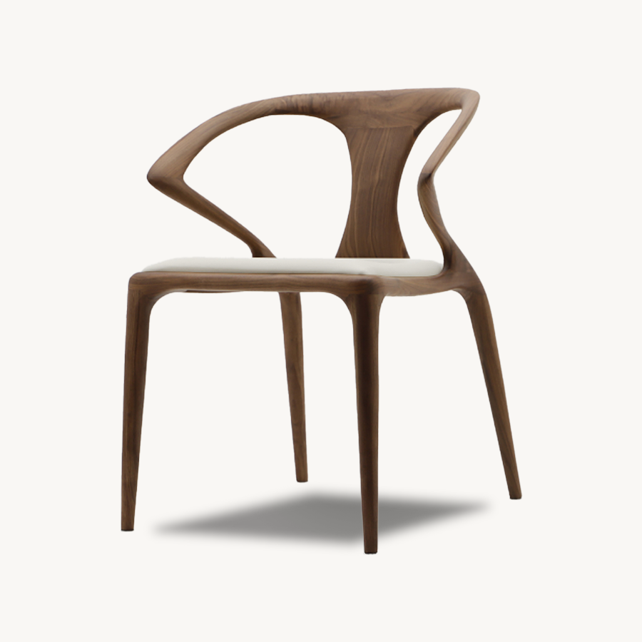 Bespoke Luca Minimalistic Wooden Dining Chair Holzsch Furniture