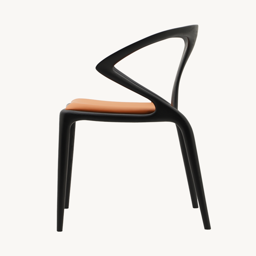 Bespoke Luca Minimalistic Wooden Dining Chair Holzsch Furniture