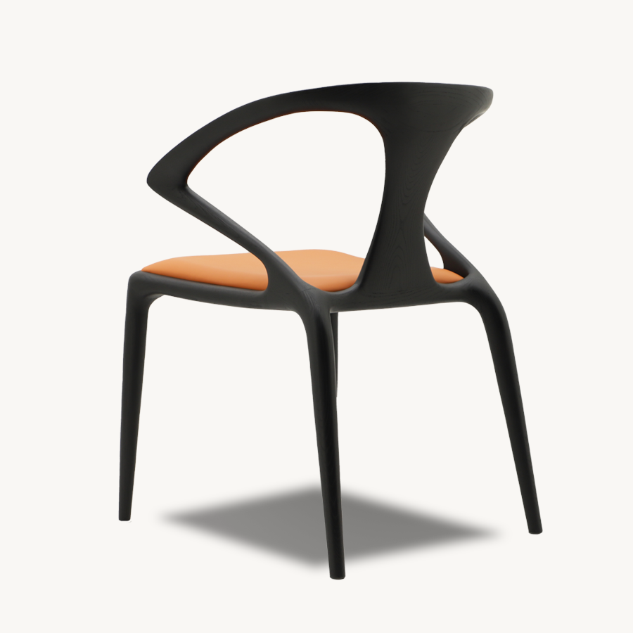 Bespoke Luca Minimalistic Wooden Dining Chair Holzsch Furniture