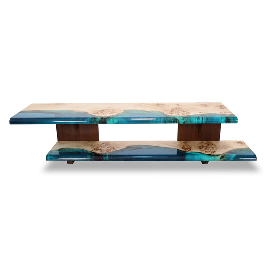 Azzurro TV Console Table – Epoxy TV Stand - Holzsch