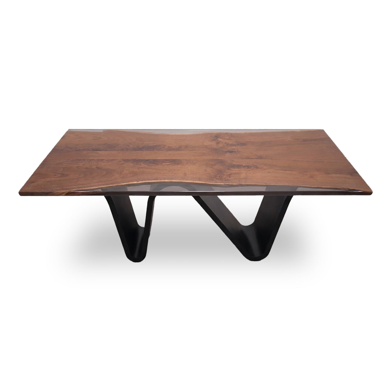 The W Walnut Rectangular Dining Table_Holzsch