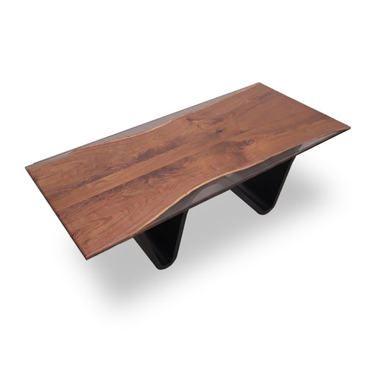The W Walnut Rectangular Dining Table_Holzsch