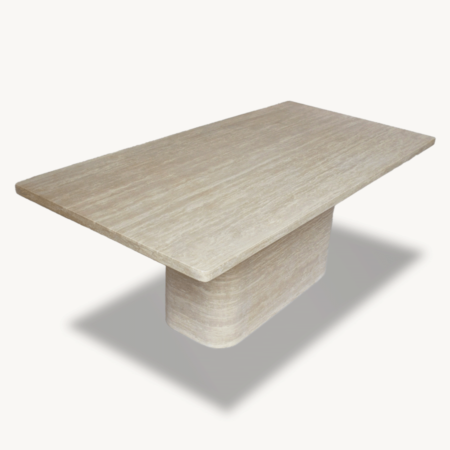 Travertine Rectangle Dining Table  38" x 71" - Holzsch