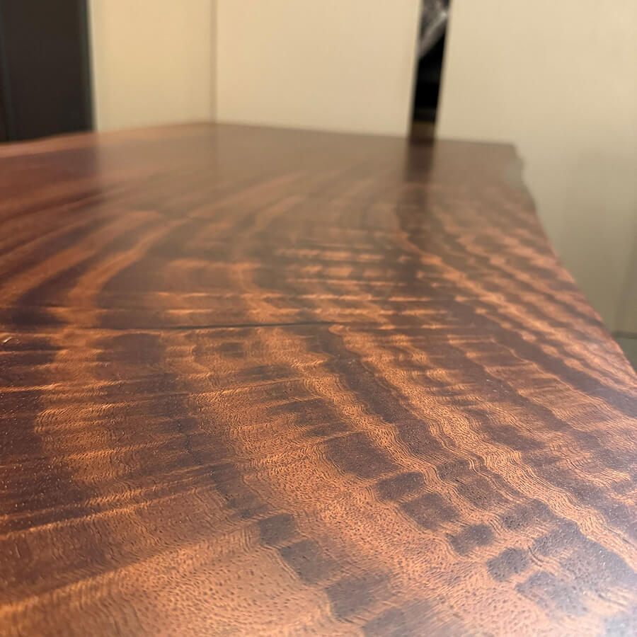 Tuco Brown Saman Rectangular Dining Table 39" x 82"- Live Edge - Holzsch