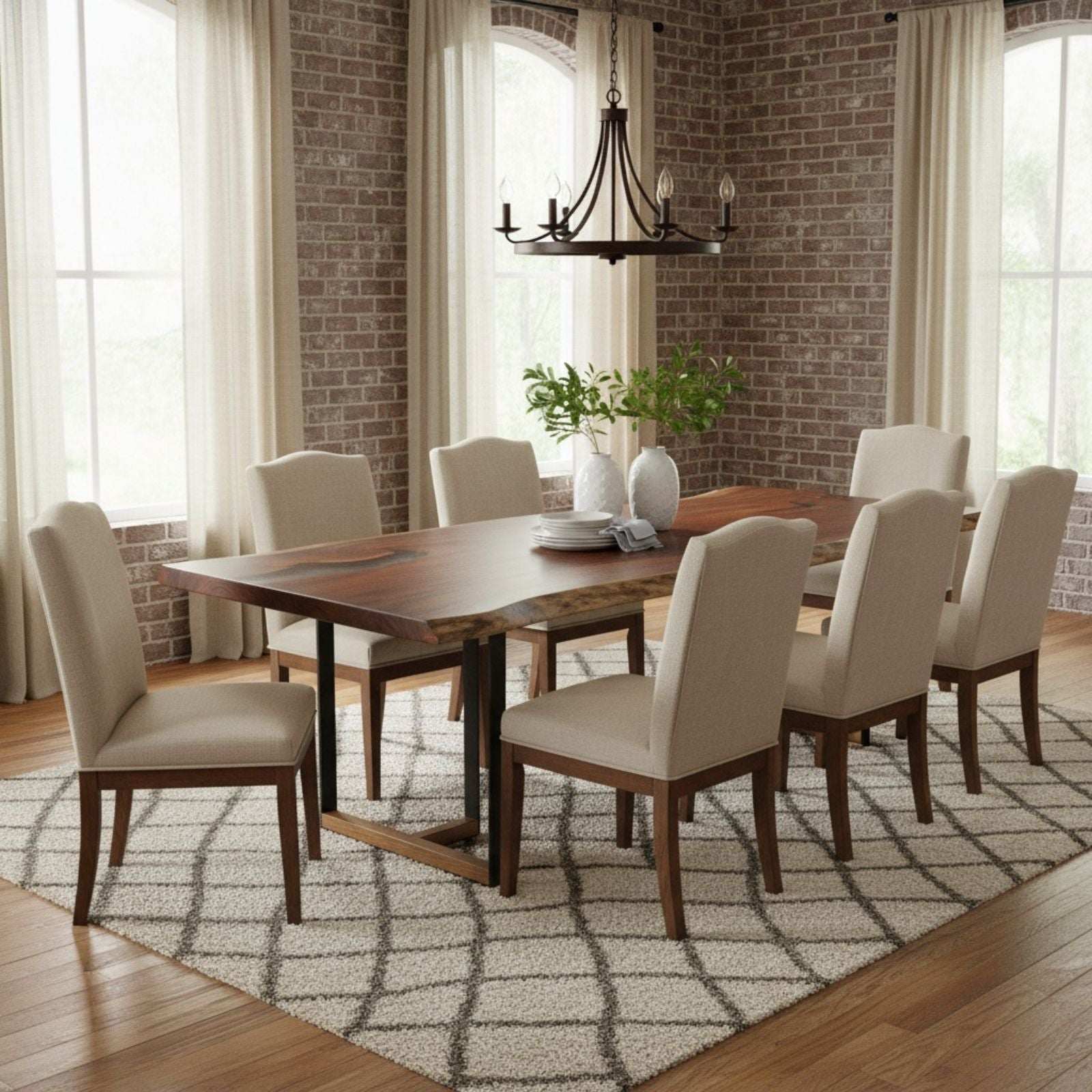 Tuco Rectangular Monkey Pod Dining Table 43 x 118_Holzsch