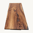 Tuco Saman Slab Epoxy Dining Table - Epoxy and Wood, Coated Steel Legs - Holzsch