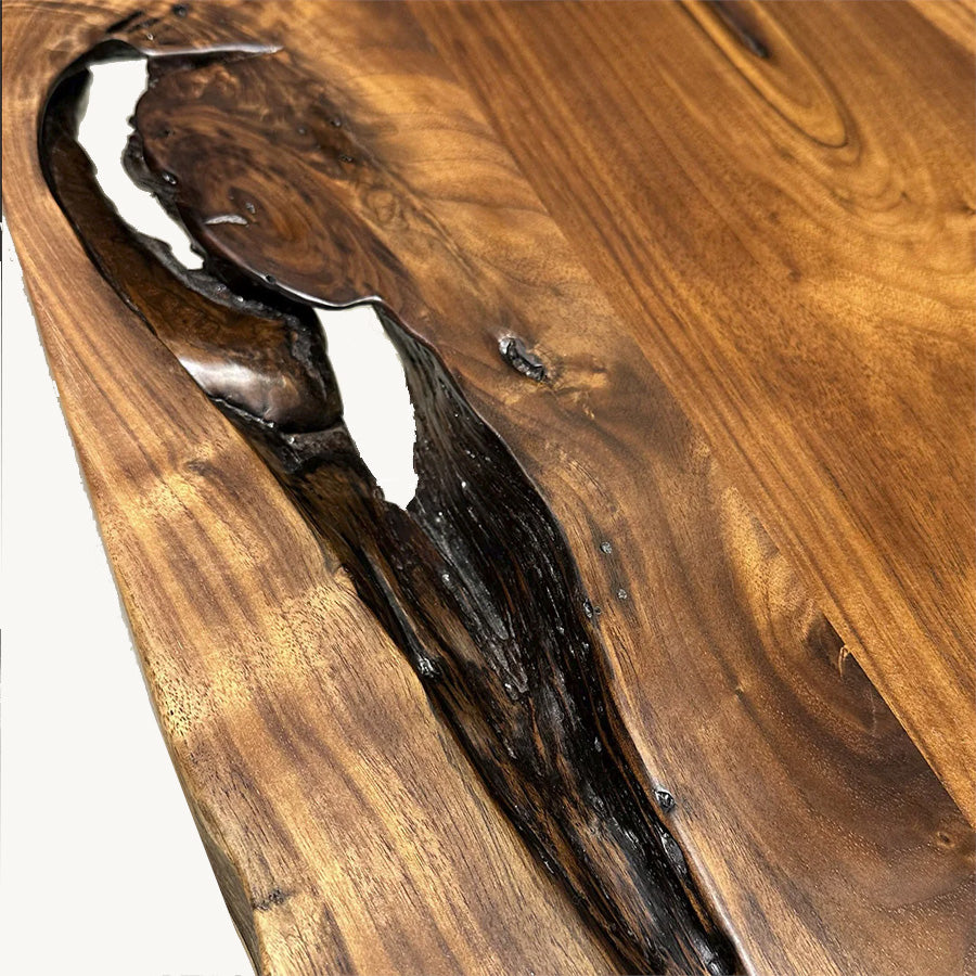 Vernony Walnut Live Edge Table 35" x 83" Holzsch Furniture