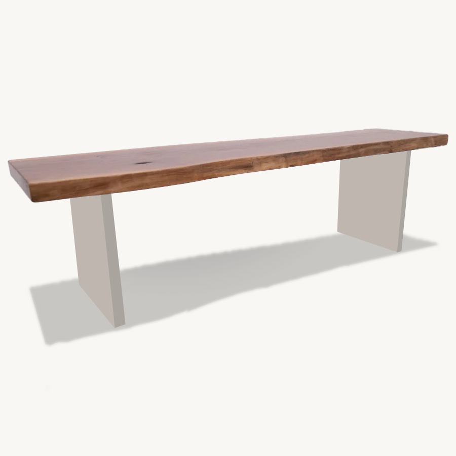 Walnut Plexiglass Bench 60" Holzsch Furniture