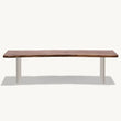 Walnut Plexiglass Bench 72