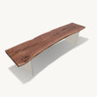 Walnut Plexiglass Bench 72