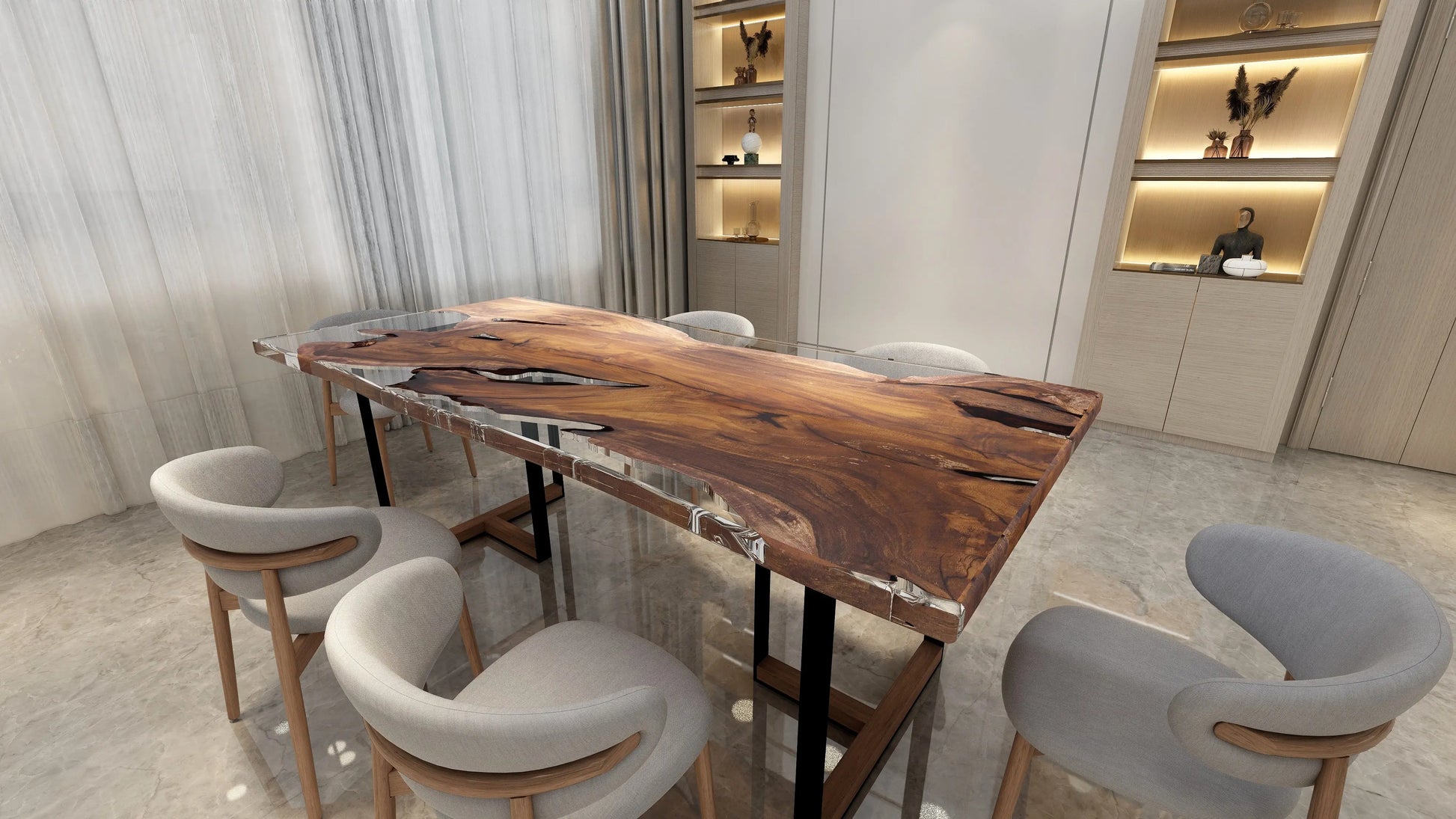 Design Your Bespoke Tuco Epoxy Dining Table - Custom Made - Holzsch