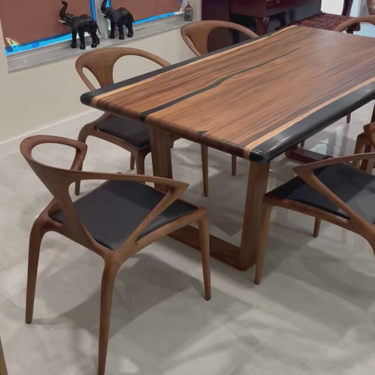 Sedon Saman Rectangular Dining Table 39" x 71"