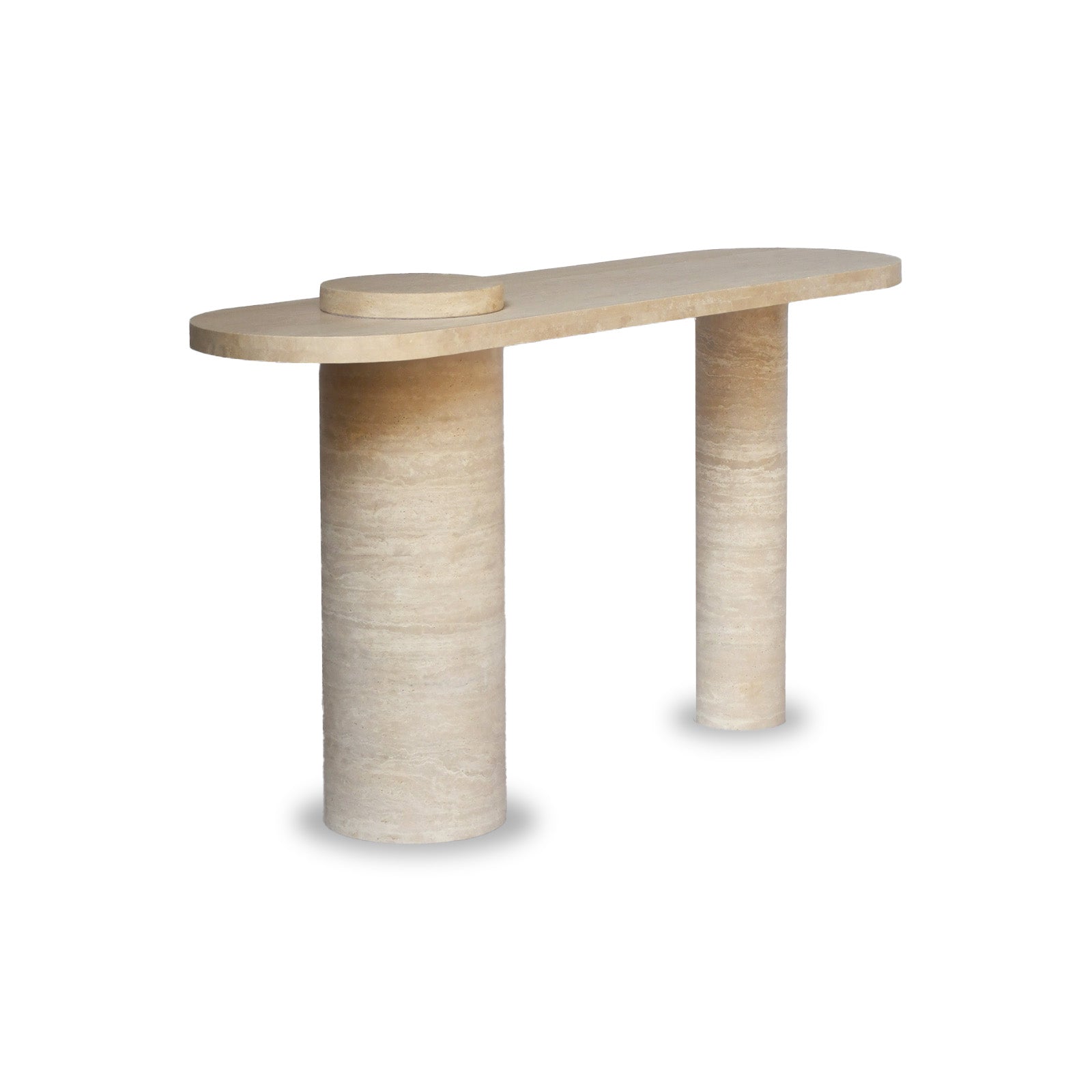 Colonna Travertine Console Table 16" x 55" - Holzsch