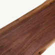 Walnut Waterfall Entryway Bench 72